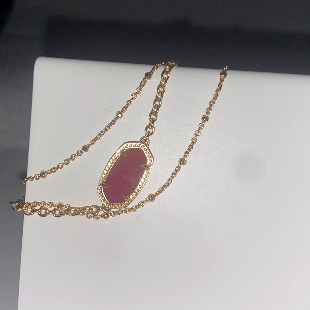 Kendra Scott Elaina Multistrand Bracelet in Gold and Purple Jade